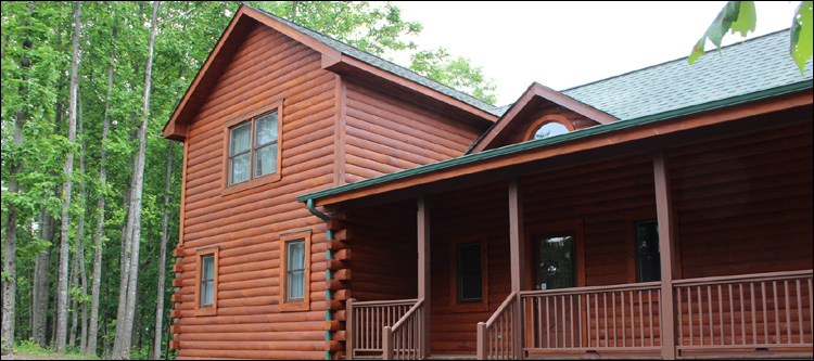 Log Home Staining in Alexander County,  North Carolina